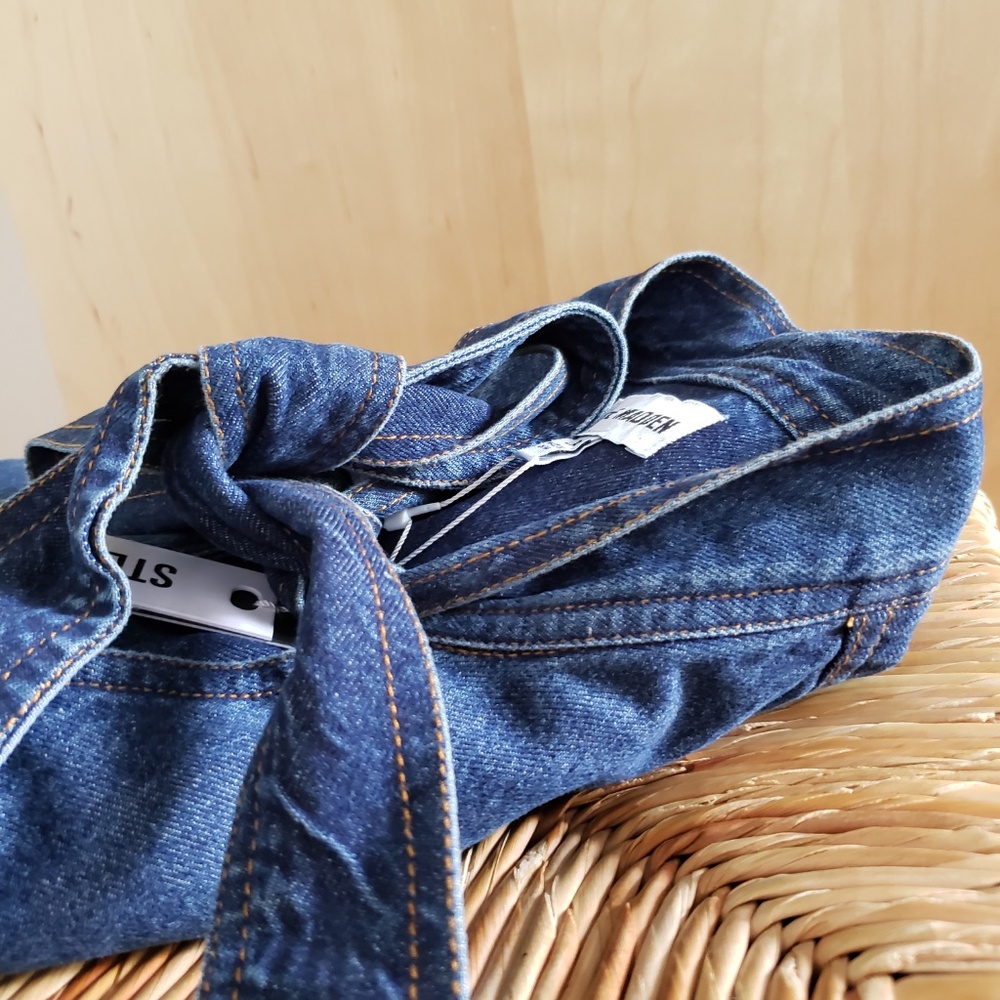 Steve Madden Denim Shirt Size Small NEW! - Picture 2 of 11